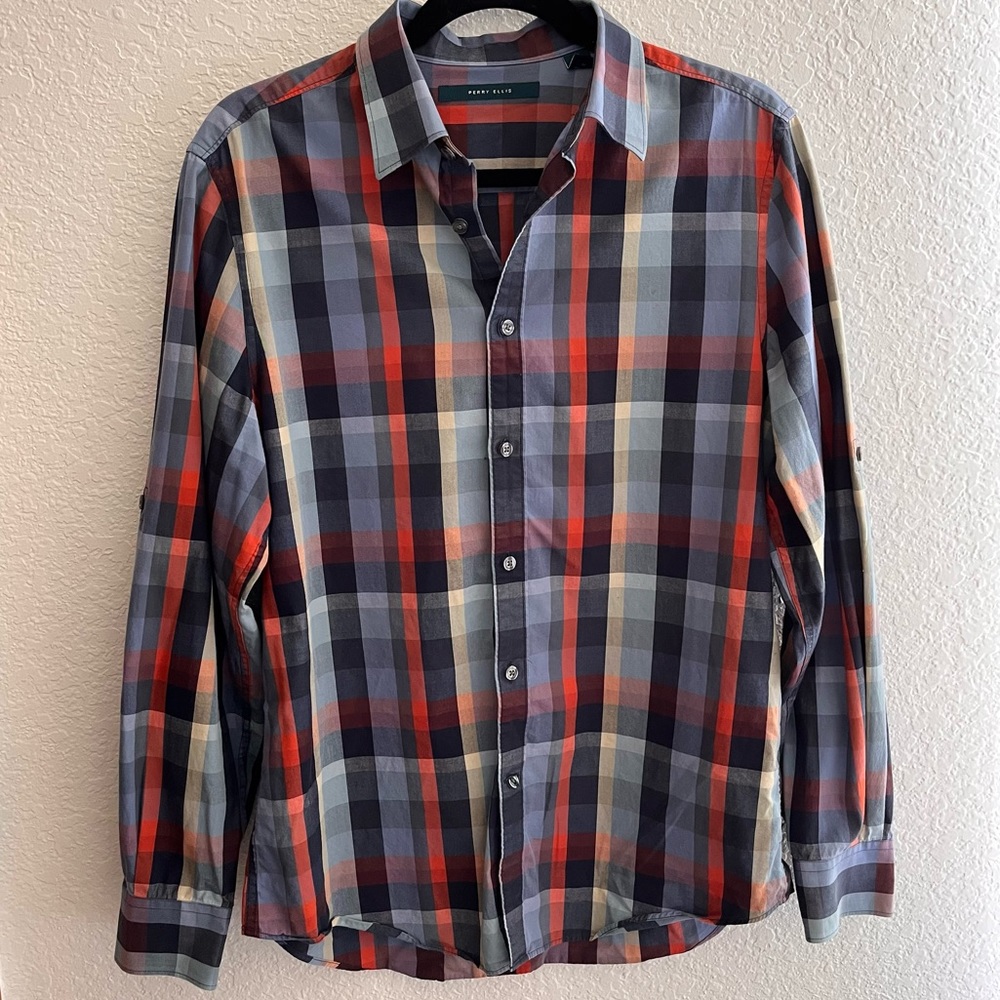 Mens long sleeve button up